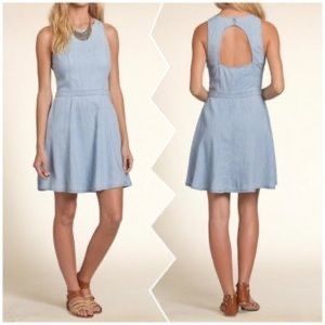 Hollister chmbrey skater dress women's XS